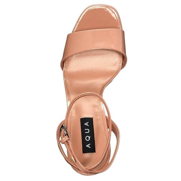 Aqua Tan Block Heel Sandals - Picture 3 of 11